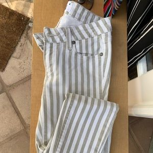 Paige Verdugo Ankle gray stripe jean